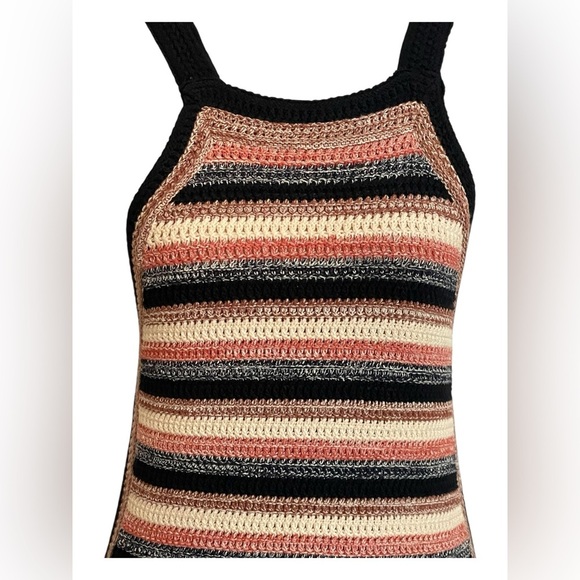 FREE PEOPLE Retro Ruby Crochet Sweater Dress XS - Picture 8 of 13